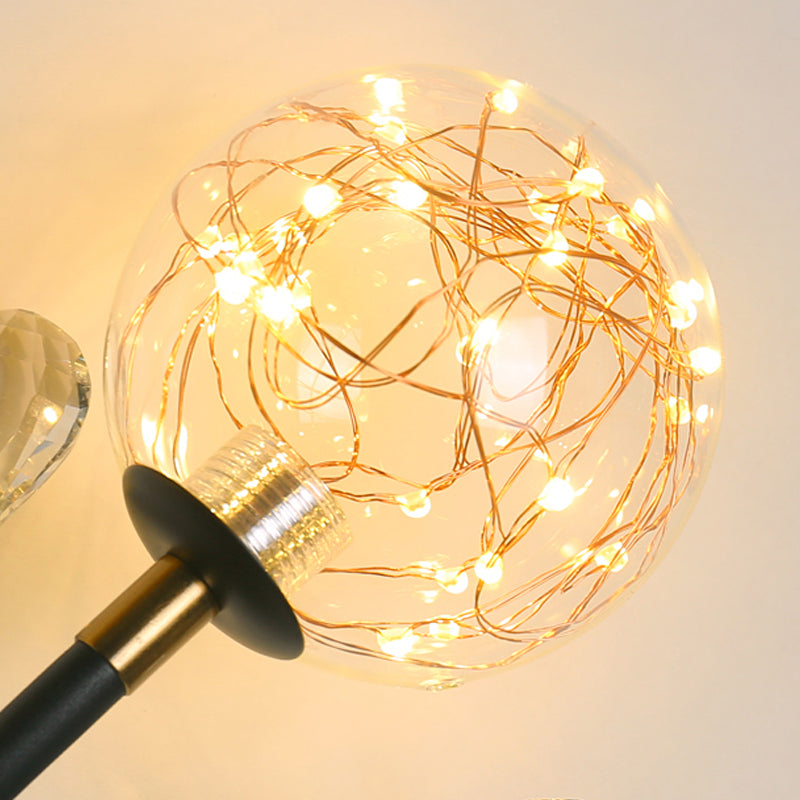 Glaskugelform Wand Licht moderner Stil 2 Lichter Wandhalterung Licht