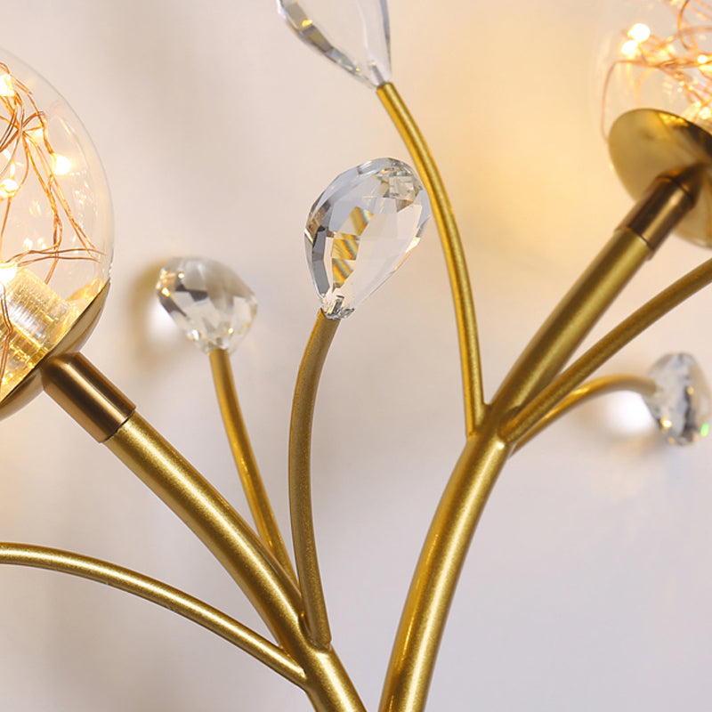 Glaskugelform Wand Licht moderner Stil 2 Lichter Wandhalterung Licht