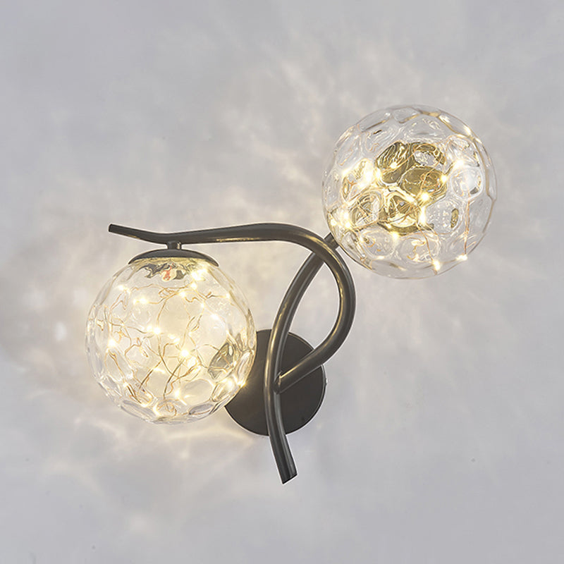 Kugelform Glaswand Licht moderner Stil 2 Leichter Wandhalterung Licht