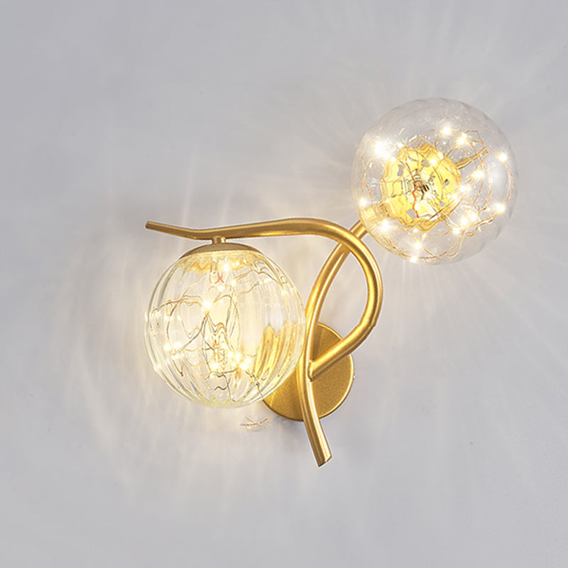 Kugelform Glaswand Licht moderner Stil 2 Leichter Wandhalterung Licht