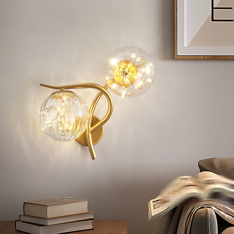 Kugelform Glaswand Licht moderner Stil 2 Leichter Wandhalterung Licht
