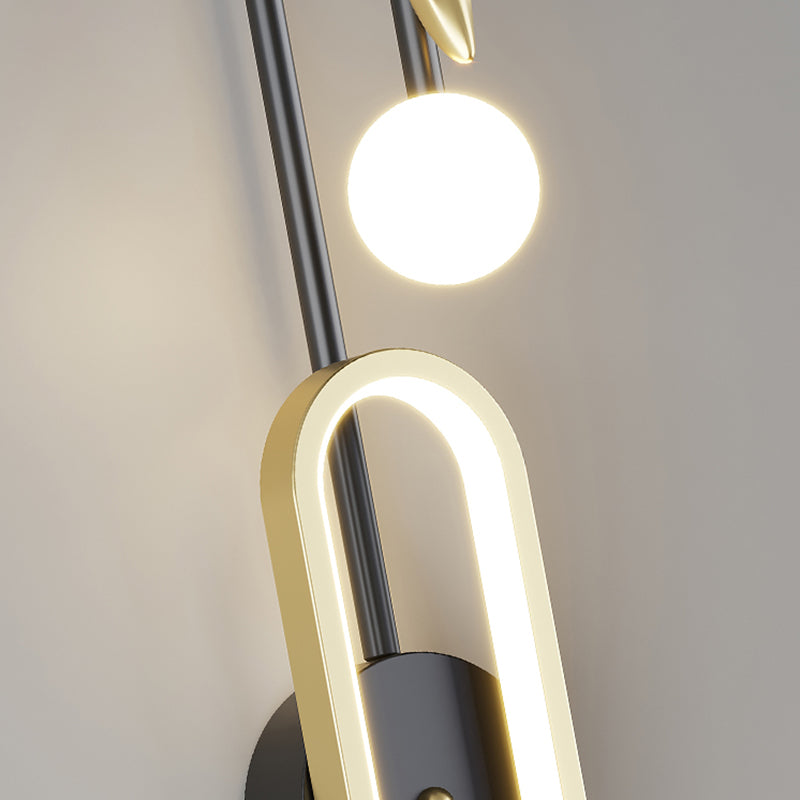 Moderner Stil Metall Wandleuchte kreative LED -Wandleuchte Leuchten für Schlafzimmer
