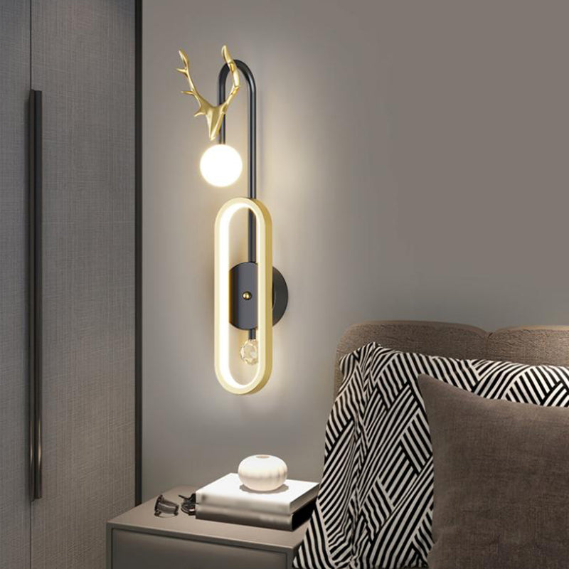 Moderner Stil Metall Wandleuchte kreative LED -Wandleuchte Leuchten für Schlafzimmer