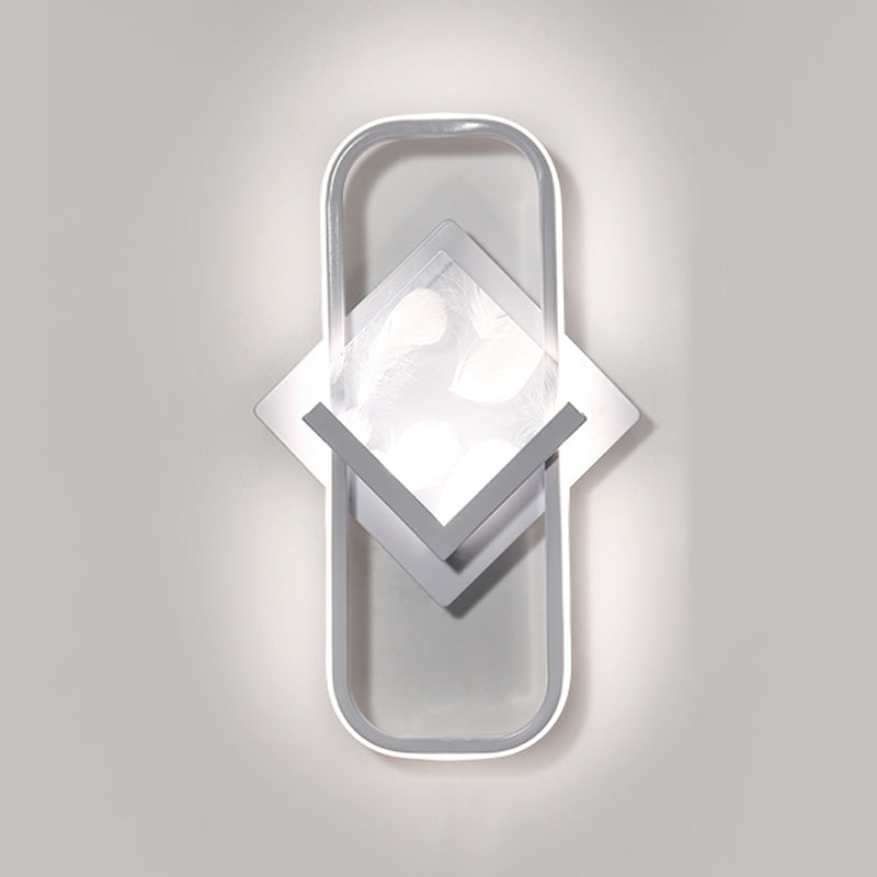 Modern Style Geometry Shape Wall Lights Metal 2-Light Wall Mount Lights