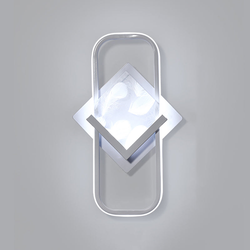 Modern Style Geometry Shape Wall Lights Metal 2-Light Wall Mount Lights