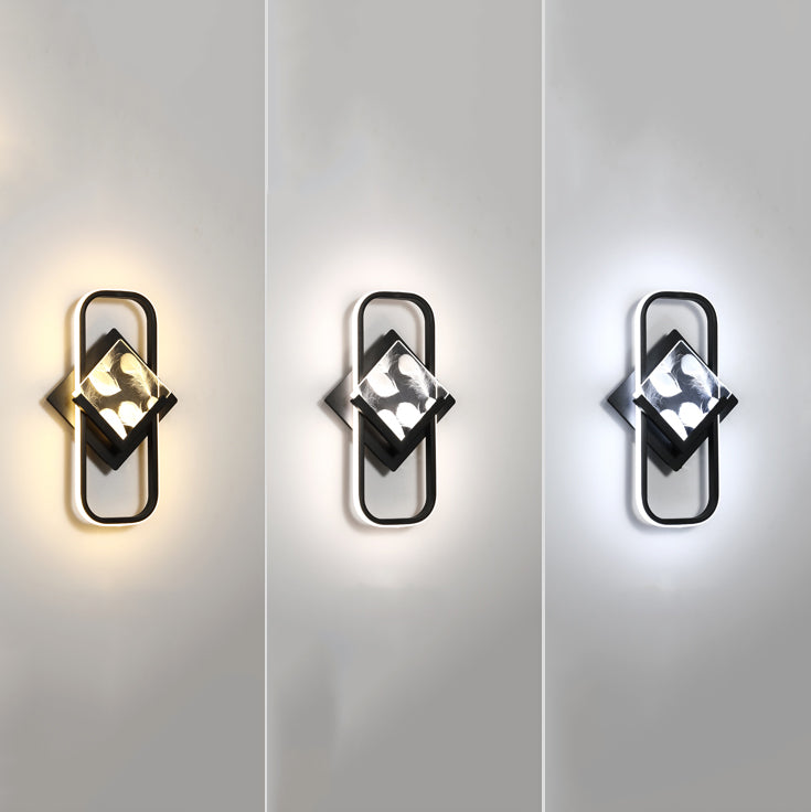 Modern Style Geometry Shape Wall Lights Metal 2-Light Wall Mount Lights
