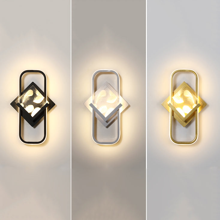 Modern Style Geometry Shape Wall Lights Metal 2-Light Wall Mount Lights