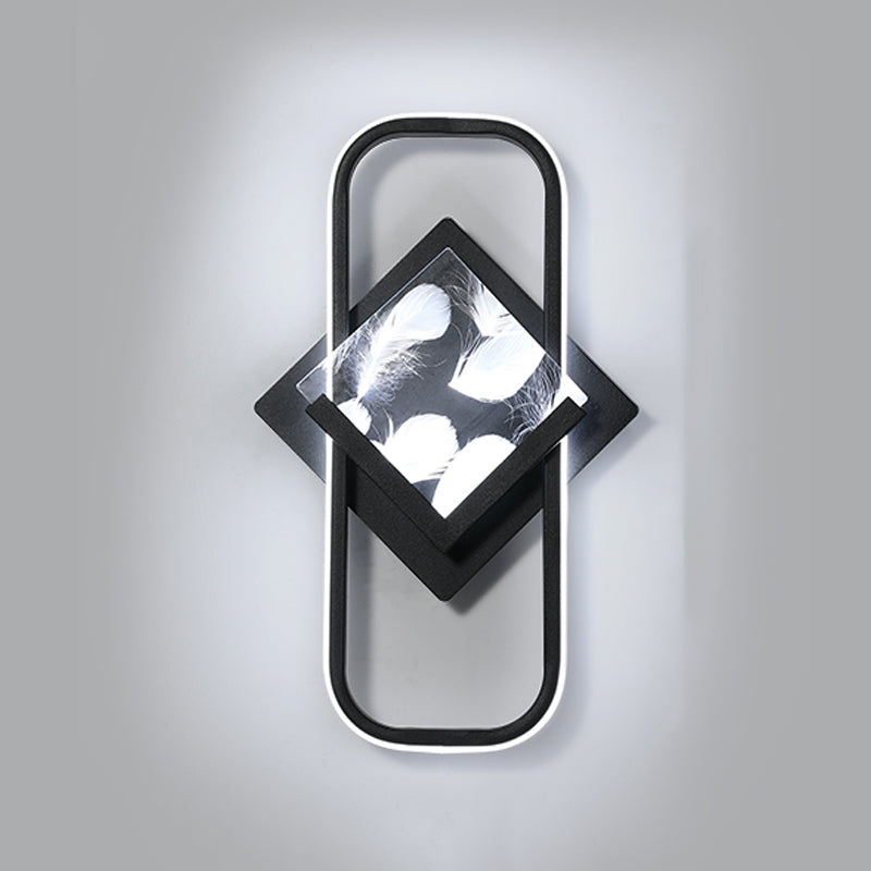 Modern Style Geometry Shape Wall Lights Metal 2-Light Wall Mount Lights