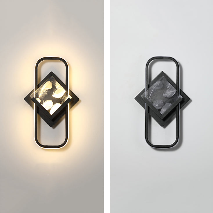 Modern Style Geometry Shape Wall Lights Metal 2-Light Wall Mount Lights