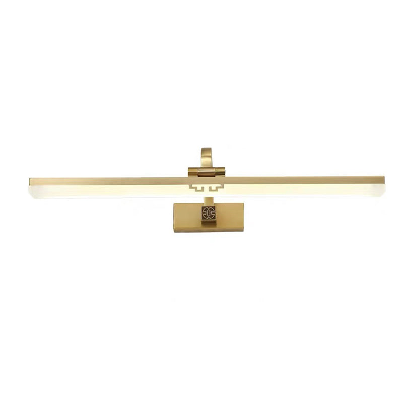 Linear Shape Wall Lighting in Modern Style Metal 1-Light Sconce Lamp for Bathroom