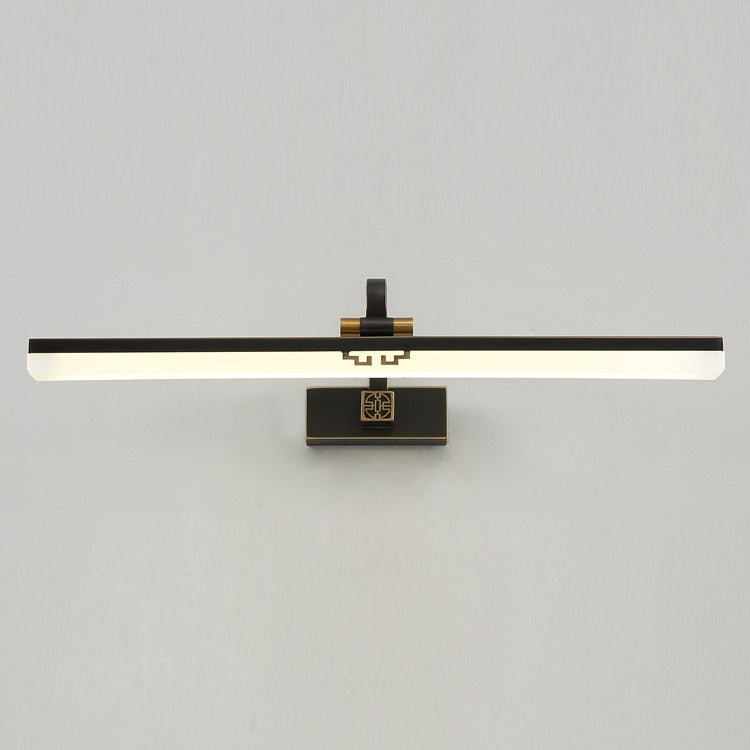 Linear Shape Wall Lighting in Modern Style Metal 1-Light Sconce Lamp for Bathroom