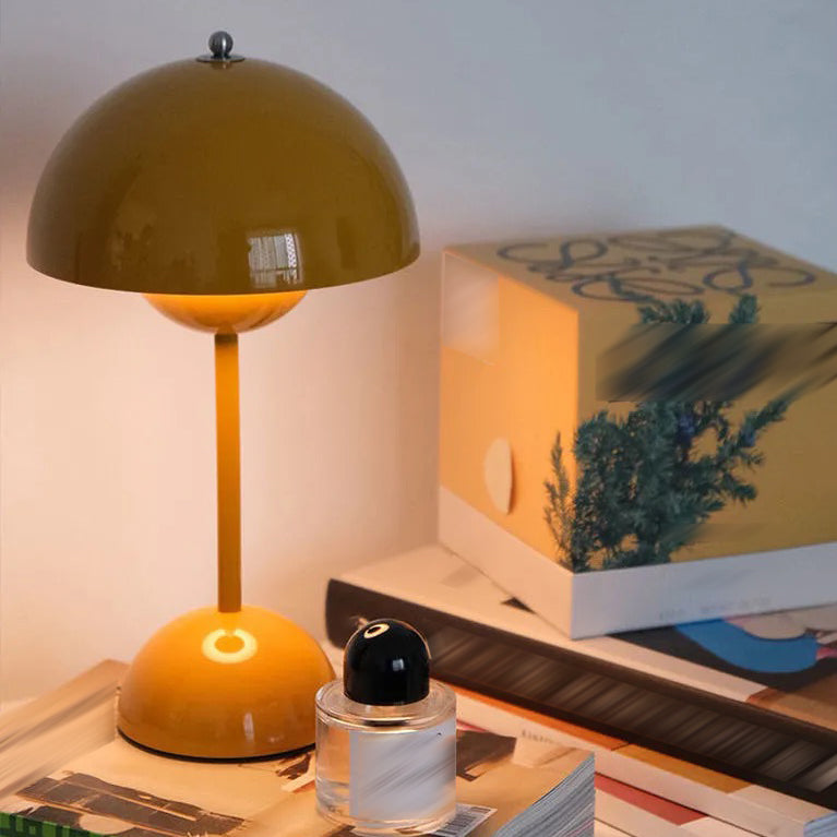Dome Shape Table Lamp Modern Style Metal Single Light Table Light