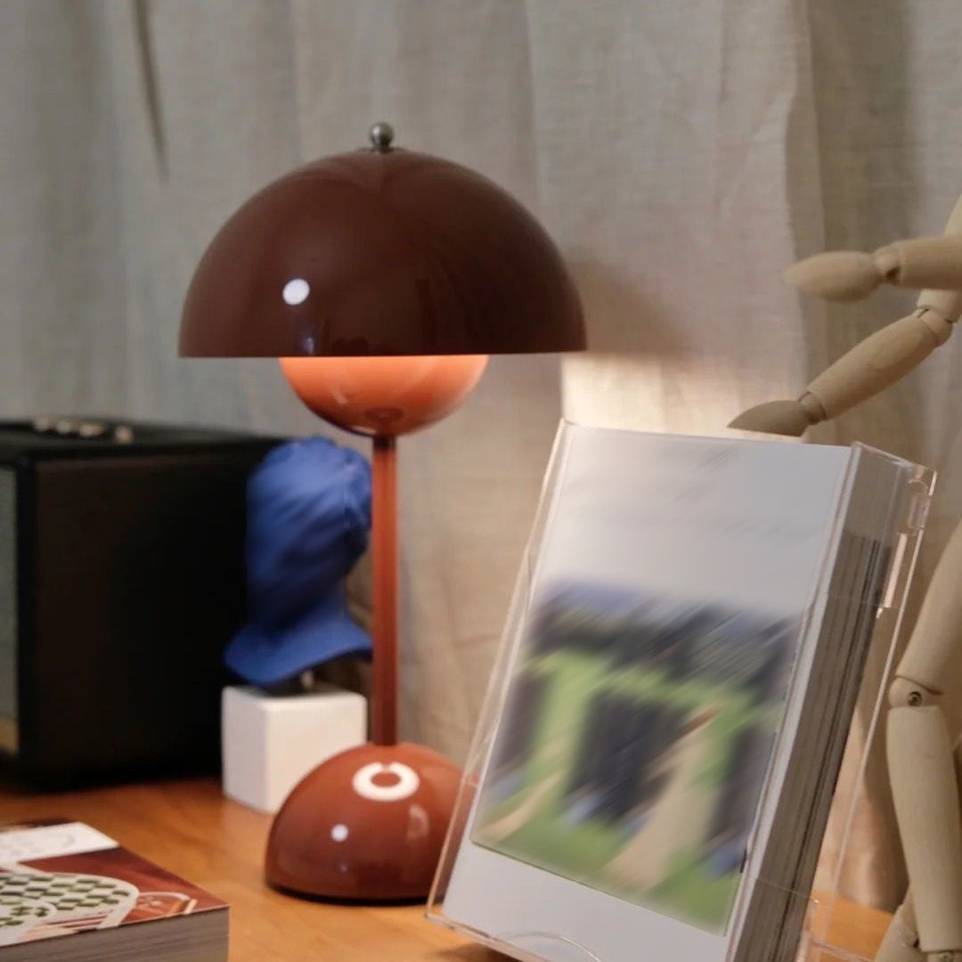 Dome Shape Table Lamp Modern Style Metal Single Light Table Light