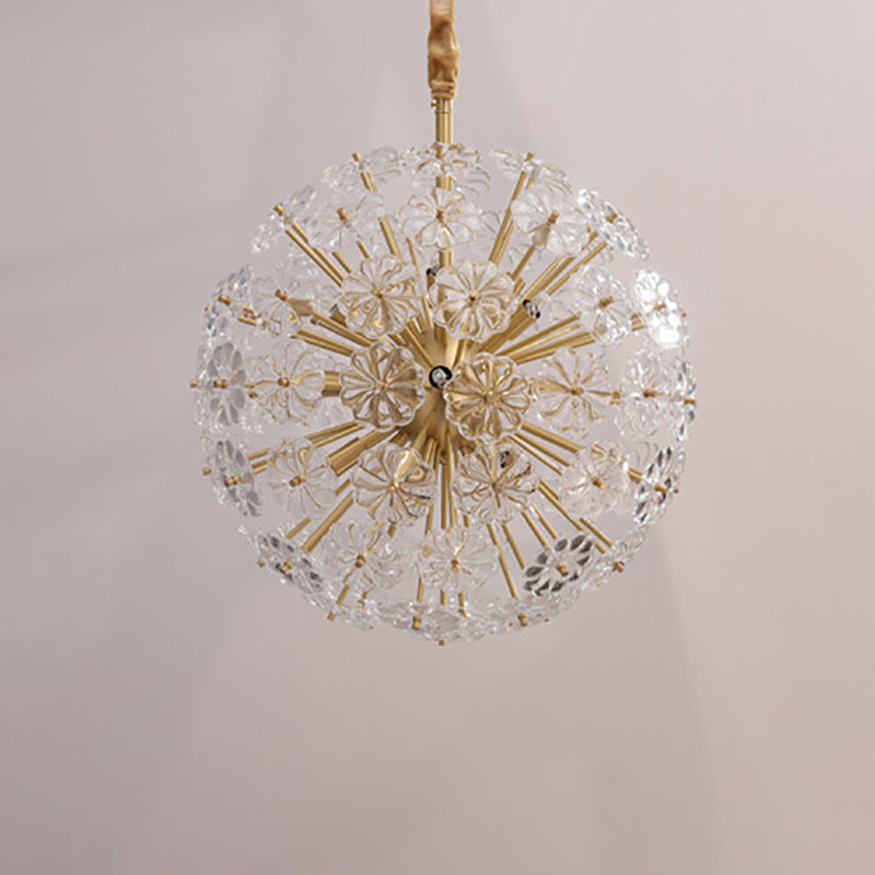 Modern Crystal Decorative Chandelier Flower Shape Light for Restaurant and Hotel