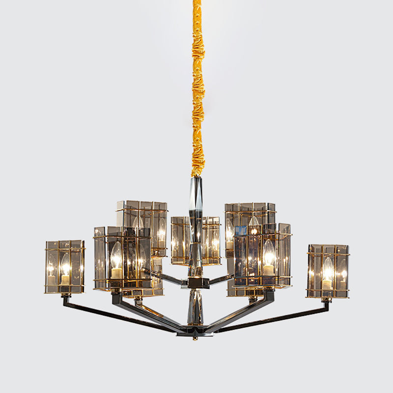 Lámpara de lámpara de lámpara de estilo moderno forma triangular de cristal luz colgante