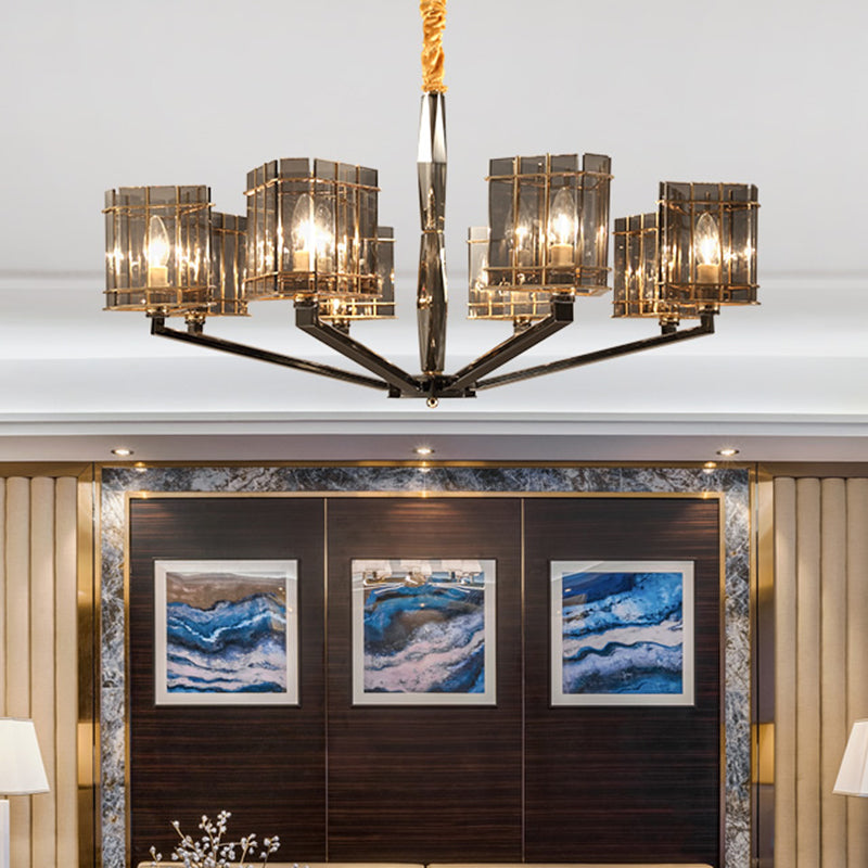 Lámpara de lámpara de lámpara de estilo moderno forma triangular de cristal luz colgante