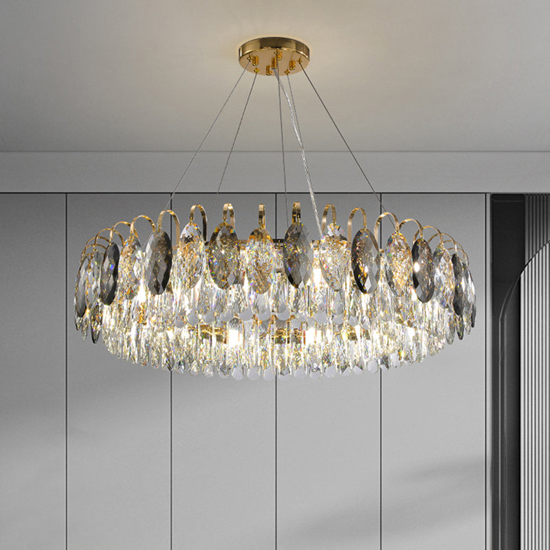 Lámpara de lámpara de cristal de lámpara de estilo moderno para sala de estar de dormitorio