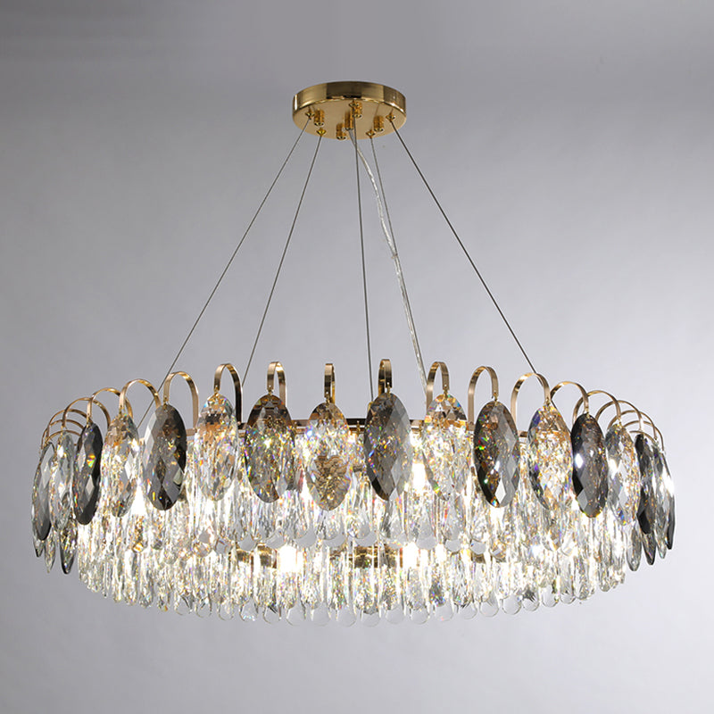 Lámpara de lámpara de cristal de lámpara de estilo moderno para sala de estar de dormitorio