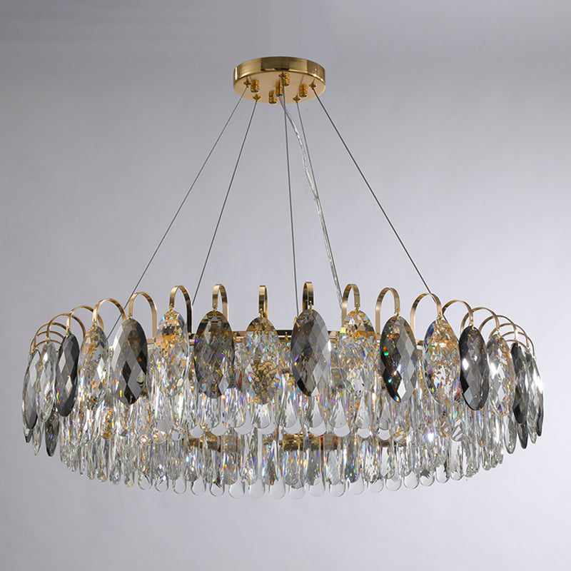 Lámpara de lámpara de cristal de lámpara de estilo moderno para sala de estar de dormitorio