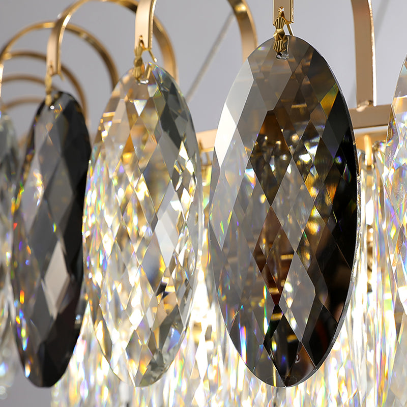 Lámpara de lámpara de cristal de lámpara de estilo moderno para sala de estar de dormitorio