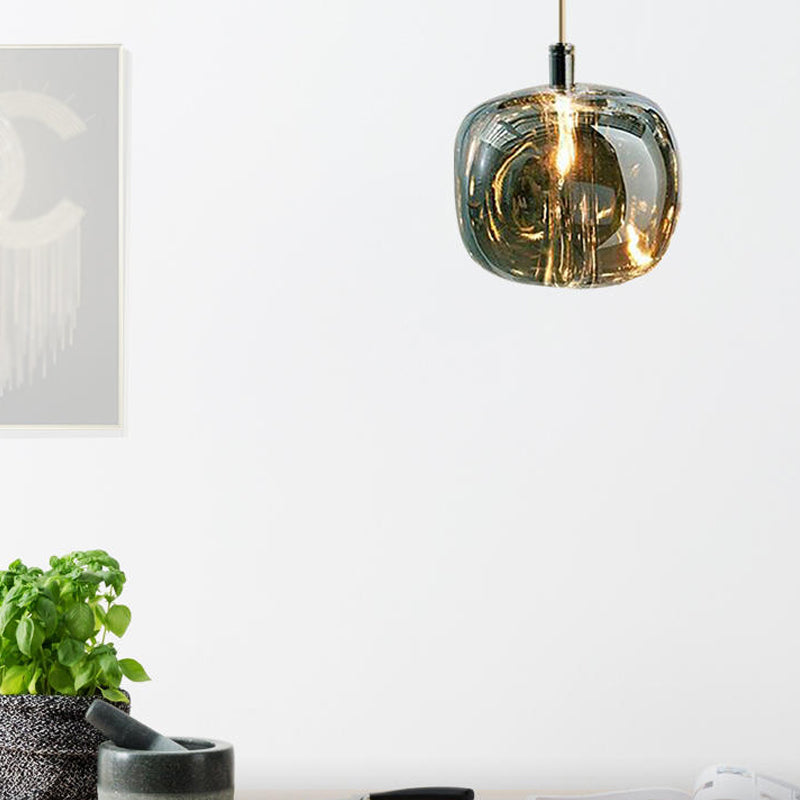 Colorful Glass Hanging Light Modern Pendent Lighting Fixture for Sitting Room