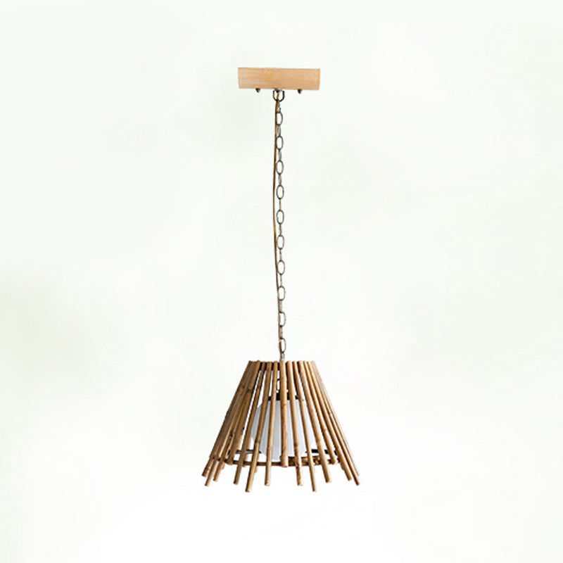 Wooden Hanging Light Contemporary Creative Pendent Lighting Fixture for Dining Room