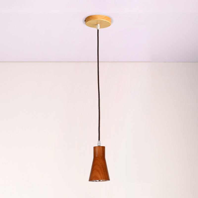 Pendentif en forme géométrique Light Nordic Wood suspension pour le salon