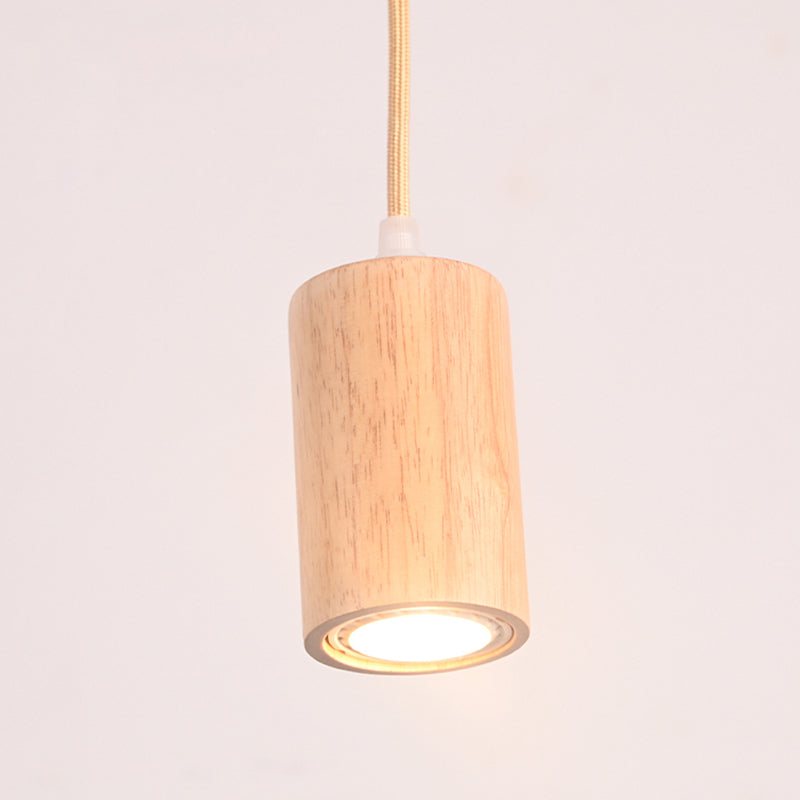 Pendentif en forme géométrique Light Nordic Wood suspension pour le salon