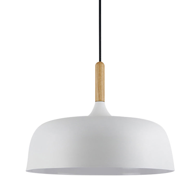 Pot Cover Shape Hanging Light Modern Style Metal 1 Light Hanging Lighting for Living Room