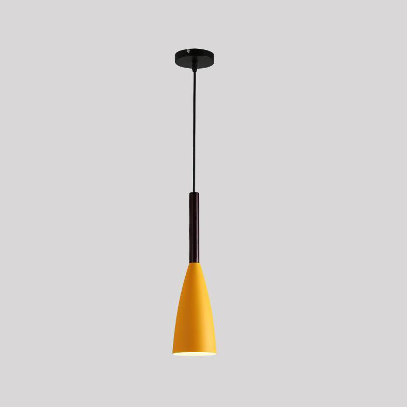 Cone Shape Hanging Light Modern Style Metal 1 Light Hanging Lamp for Restaurant
