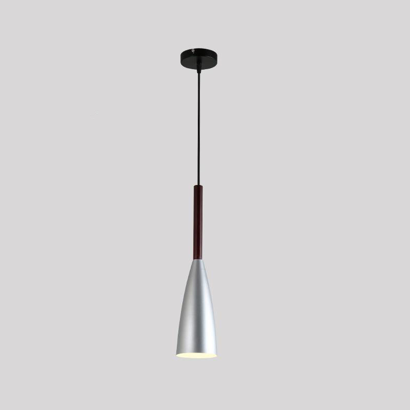 Cone Shape Hanging Light Modern Style Metal 1 Light Hanging Lamp for Restaurant