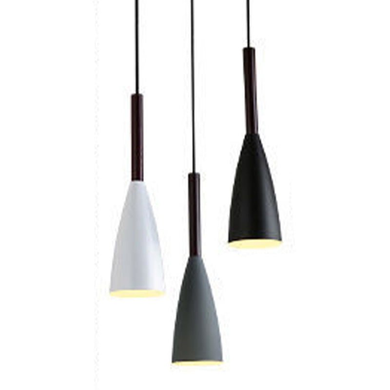 Cone Shape Hanging Light Modern Style Metal 1 Light Hanging Lamp for Restaurant