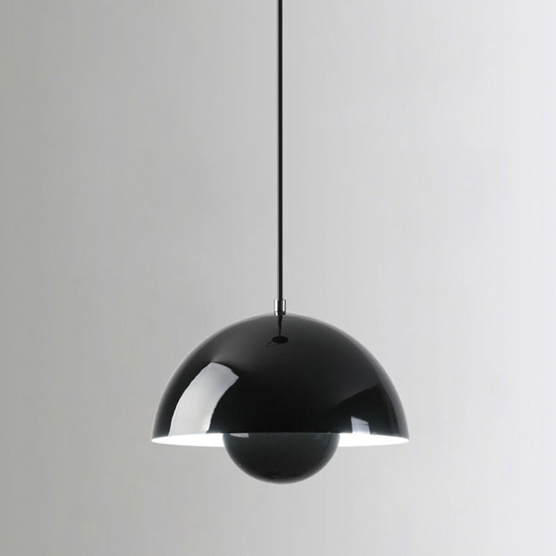 Domed Hanging Pendant Light Minimalist Metal Hanging Light Fixture
