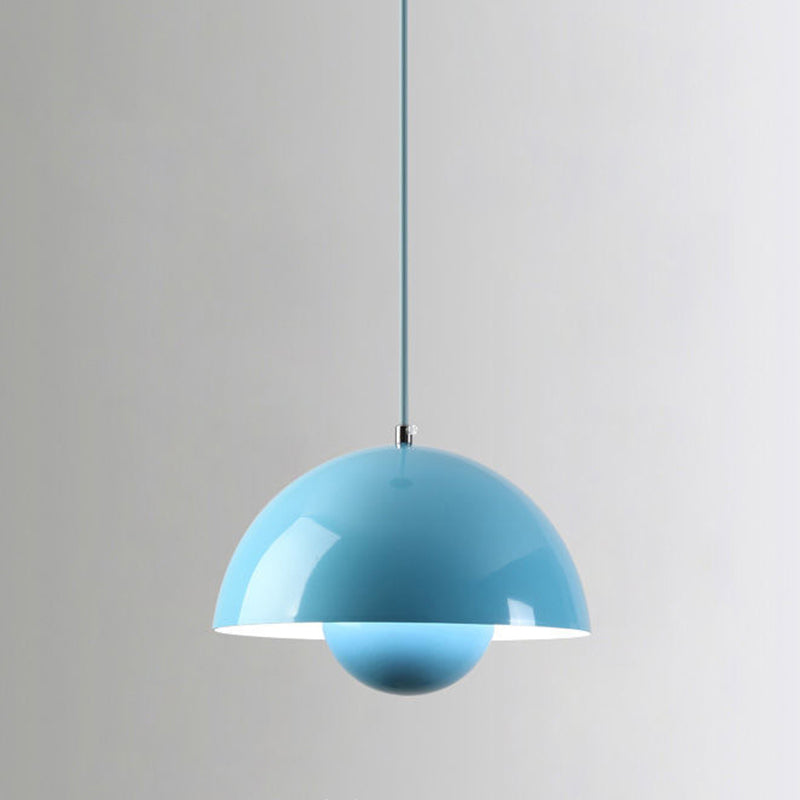 Domed Hanging Pendant Light Minimalist Metal Hanging Light Fixture