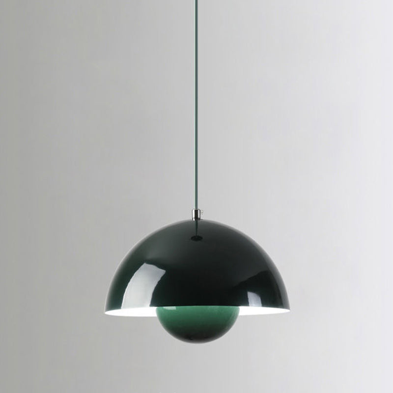 Domed Hanging Pendant Light Minimalist Metal Hanging Light Fixture