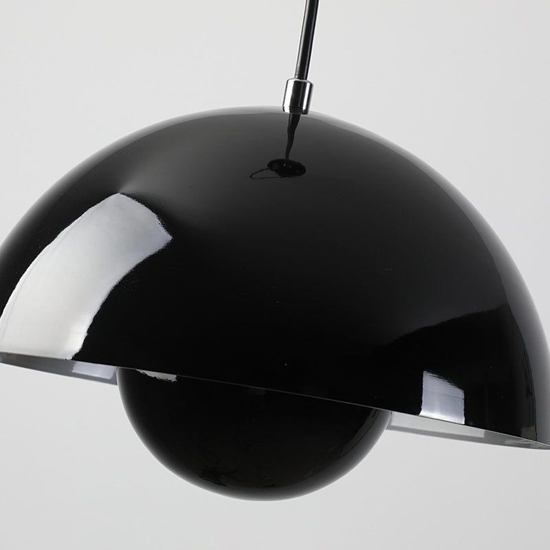 Domed Hanging Pendant Light Minimalist Metal Hanging Light Fixture