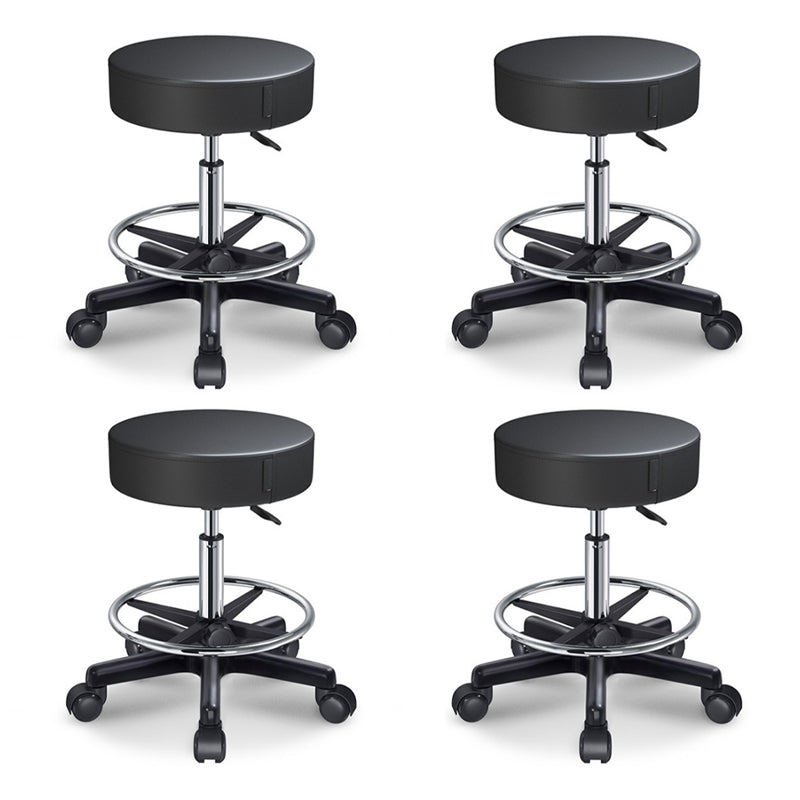 Modern Adjustable Rotatable Counter Stool Steel Kitchen Bar Stool with Cushion