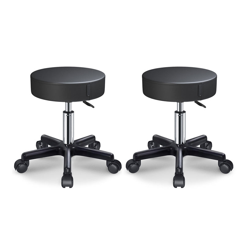 Modern Adjustable Rotatable Counter Stool Steel Kitchen Bar Stool with Cushion