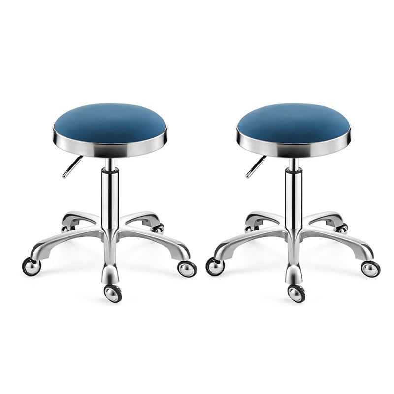 Modern Adjustable Rotatable Counter Stool Steel Kitchen Bar Stool with Cushion