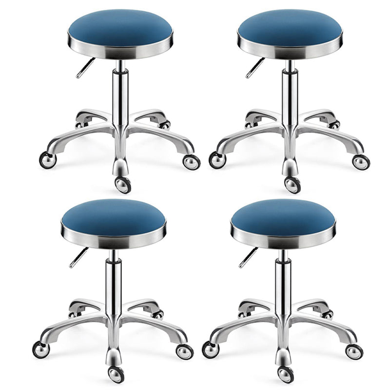 Modern Adjustable Rotatable Counter Stool Steel Kitchen Bar Stool with Cushion