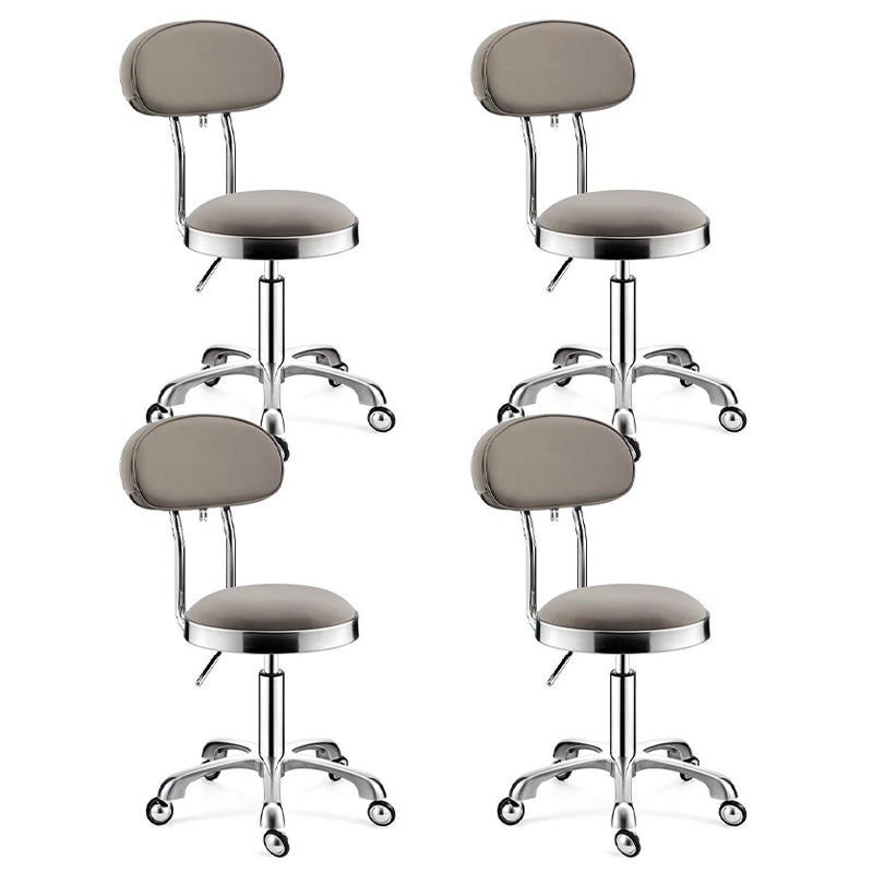 Modern Adjustable Rotatable Counter Stool Steel Kitchen Bar Stool with Cushion