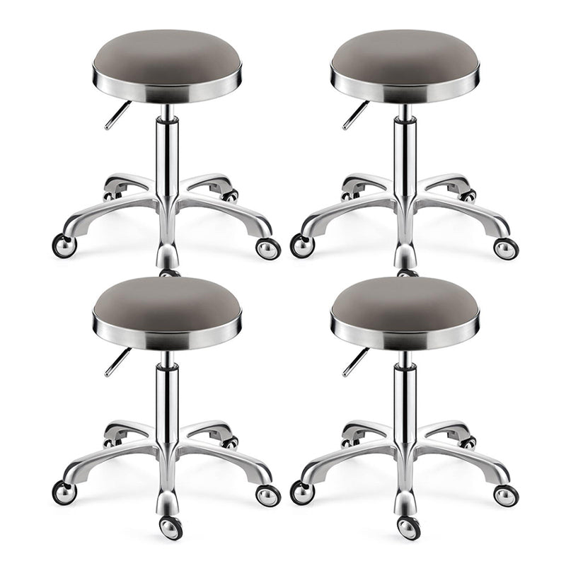 Modern Adjustable Rotatable Counter Stool Steel Kitchen Bar Stool with Cushion