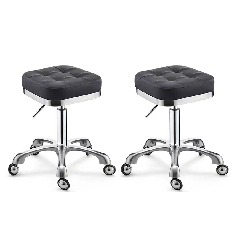 Modern Adjustable Rotatable Counter Stool Steel Kitchen Bar Stool with Cushion