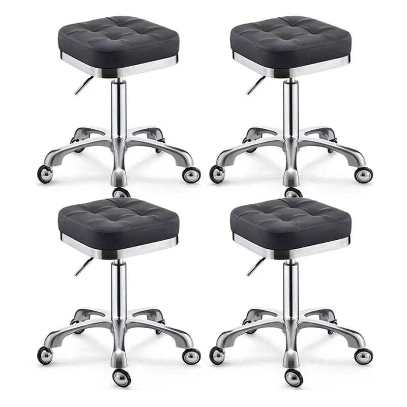 Modern Adjustable Rotatable Counter Stool Steel Kitchen Bar Stool with Cushion