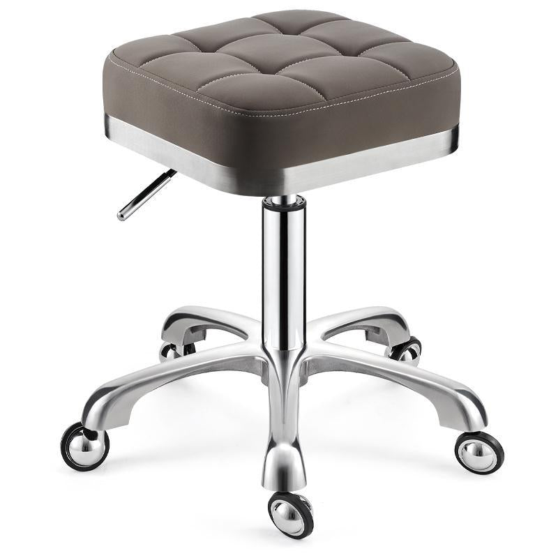 Modern Adjustable Rotatable Counter Stool Steel Kitchen Bar Stool with Cushion