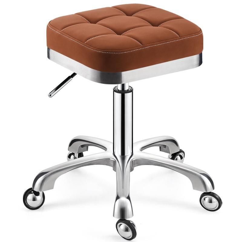 Modern Adjustable Rotatable Counter Stool Steel Kitchen Bar Stool with Cushion