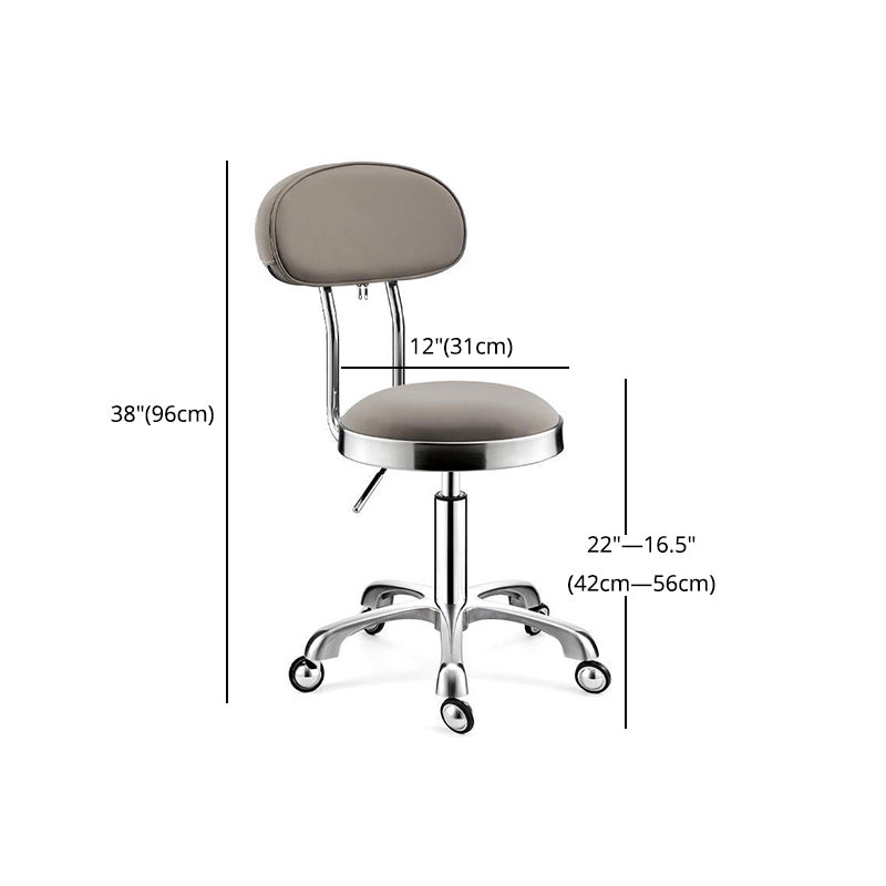 Modern Adjustable Rotatable Counter Stool Steel Kitchen Bar Stool with Cushion