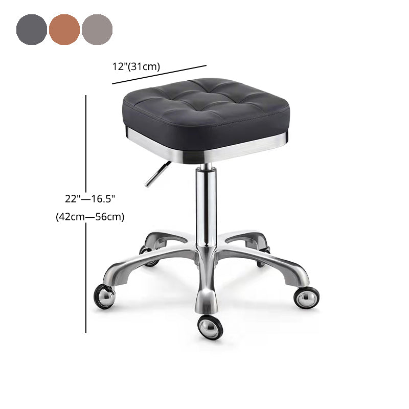 Modern Adjustable Rotatable Counter Stool Steel Kitchen Bar Stool with Cushion