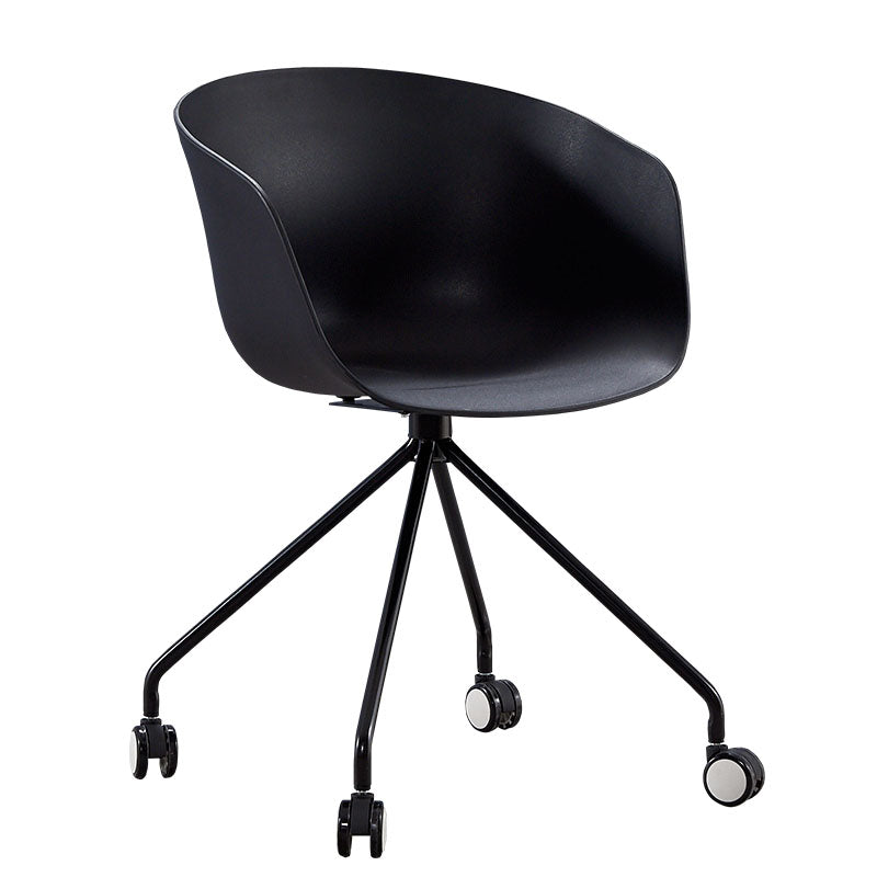 Final mate plástico del sillón trasero sólido del eslabón giratorio moderno que cena la silla