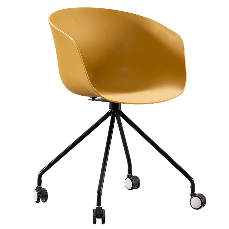 Final mate plástico del sillón trasero sólido del eslabón giratorio moderno que cena la silla